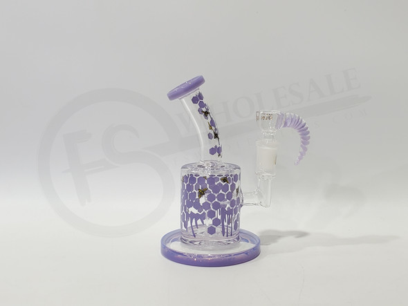 ALEAF 6" MINI HONEYCOMB RIG W HORN BOWL (17637) | ASSORTED COLORS (MSRP $60.00)