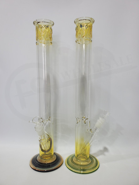 18" GLASS WATER PIPE 18INC (17550) | ASSORTED COLORS (MSRP $50.00)