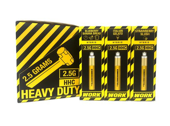 WORK HEAVY DUTY - SLEDGEHAMMER (HHC COMBO) 2.5 GRAMS DISPOSABLE DEVICE | SINGLE (MSRP $38.00)