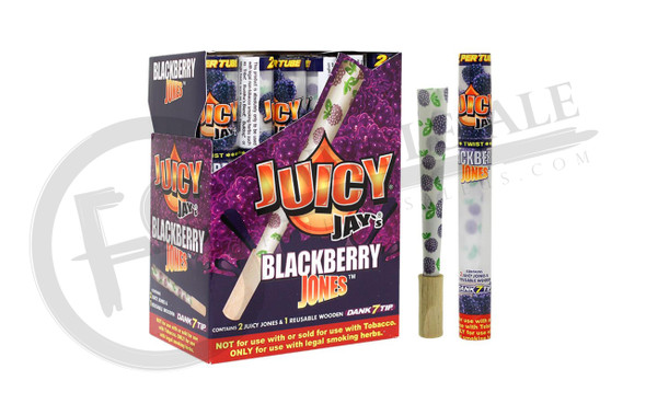 JUICY JAYS - CONE 2FER with WOODEN TIP and TRIPLE DIP FLAVOR | DISPLAY OF 24 (MSRP $.00each)