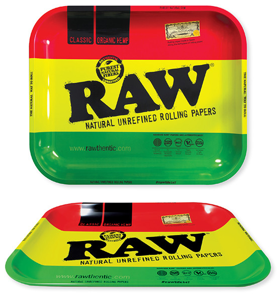 RAW® - LARGE METAL ROLLING TRAY - RAWSTA (MSRP $20.00)