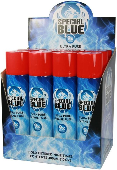 SPECIAL BLUE - 9X ULTRA PURE BUTANE REFILL LIGHTER CANS 300ML | SINGLE CAN (MSRP $3.99)