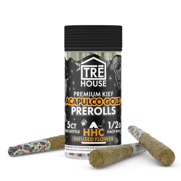 TRE HOUSE - HHC PREMIUM KIEF PRE ROLLS 5CT (MSRP $29.00)