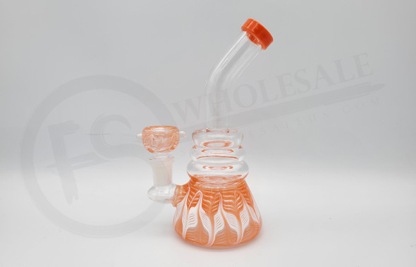 6" GLASS WATER PIPE (19447) | ASSORTED COLORS (MSRP $22.00)