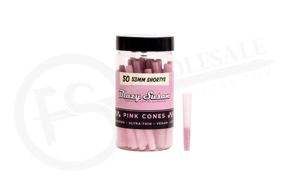 BLAZY SUSAN - PINK PREMIUM PRE-ROLLED CONES - JAR | DISPLAY OF 50 (MSRP $)