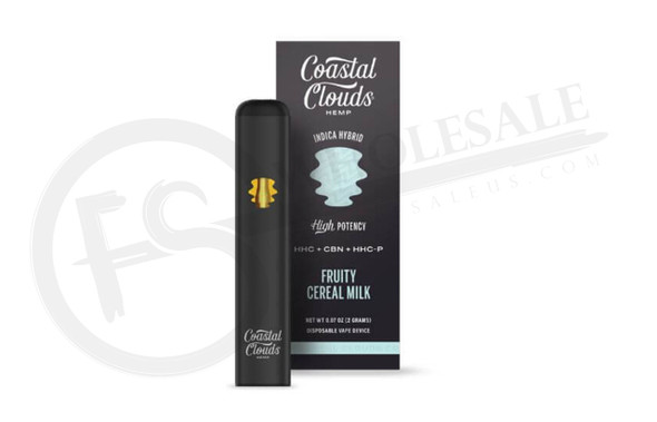 COASTAL CLOUDS - HHC + CBN + HHC-P 2 GRAM DISPOSABLE VAPE DEVICE | SINGLE (MSRP $37.00each)