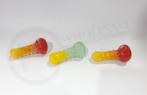 3" GLASS HAND PIPE (21959) | ASSORTED COLORS (MSRP $5.00)