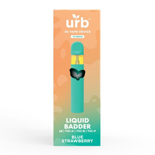 URB - LIQUID BADDER D8 + THC-A + THC-B + THC-P 3 GRAM DISPOSABLE | SINGLE (MSRP $30.00)