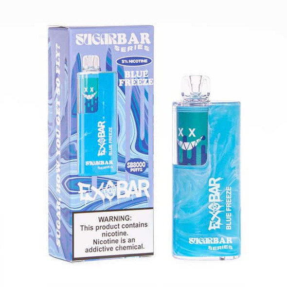 EXODUS BAR - SUGAR BAR SERIES SB8000 PUFFS 5% NICOTINE DISPOSABLE DEVICE | DISPLAY OF 10 (MSRP $each)