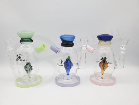 HELIOS GLASS - WATER PIPE (23514) | ASSORTED COLORS (MSRP $)