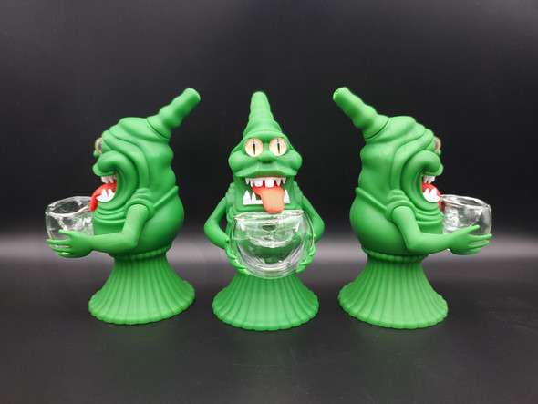 GREEN MONSTER SILICONE WATERPIPE 6" (23660) | ASSORTED COLORS (MSRP $24.00)