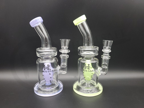 HELIOS GLASS WATER PIPE (23574) | ASSORTED COLORS (MSRP $24.00)