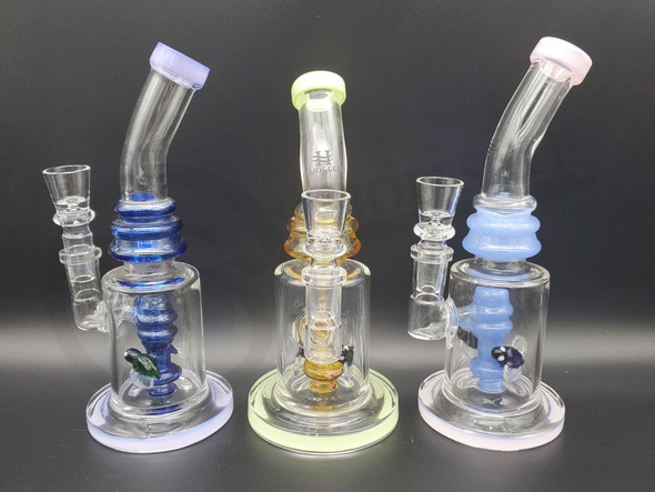 HELIOS GLASS - WATER PIPE (23583) | ASSORTED COLORS (MSRP $25.00)