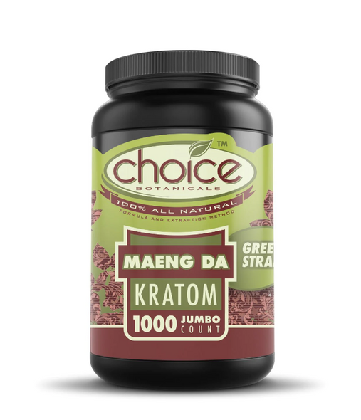 CHOICE KRATOM - 1000 COUNT JUMBO CAPSULES | SINGLE JAR (MSRP $154.99)