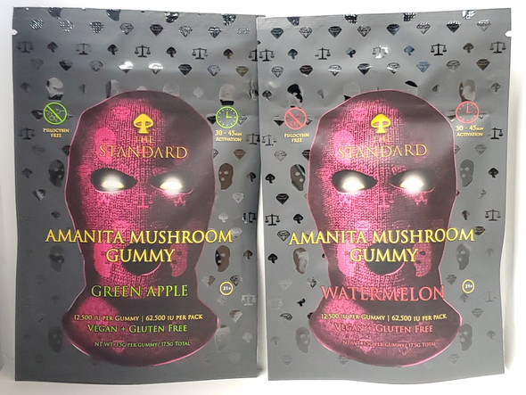 THE STANDARD AMANITA MUSHROOM GUMMY 12,500 IU PER GUMMY 5 PICESE 62,500 IU PER GUMMY | SINGLE (MSRP $)