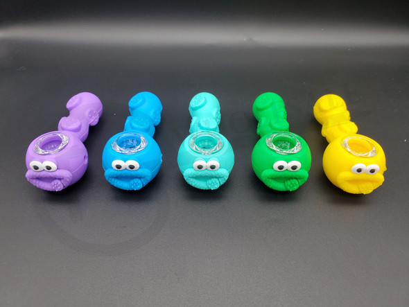 SILICONE HAND PIPE (23582) | ASSORTED COLORS (MSRP $9.00)