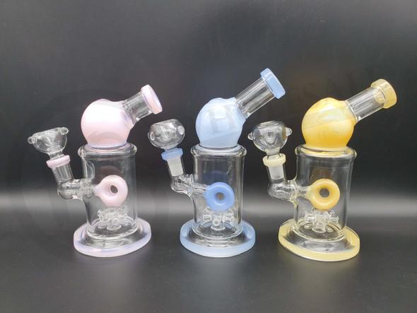 7" GLASS WATERPIPE (24059) | ASSORTED COLORS (MSRP $25.00)