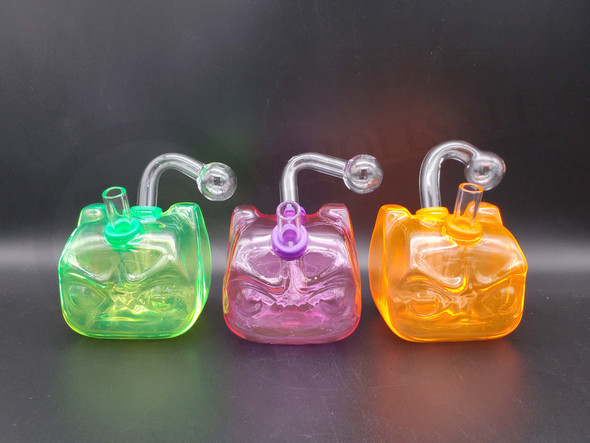 5" NEON GLASS OIL BURNER WATER PIPE (23941) | ASSORTED COLORS (MSRP $12.00