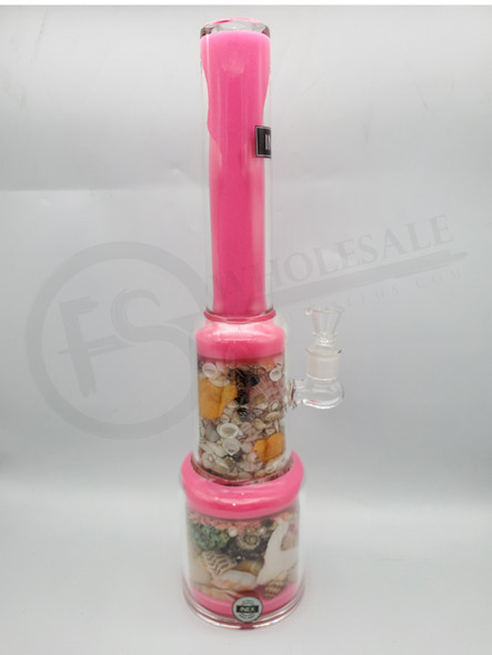 INEX - 3008 MASTER PIECE STRAIGHT WATERPIPE - DIFFERENT DESING | SINGLE (MSRP $300.00)