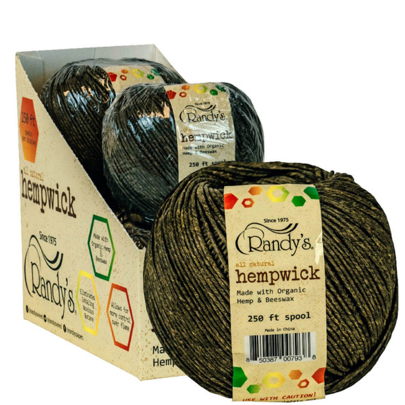 RANDY’S ALL NATURAL HEMPWICK (250 FT) | DISPLAY OF 4 (MSRP $) RANDY’S ALL NATURAL HEMPWICK (250 FT) | DISPLAY OF 4 (MSRP $)