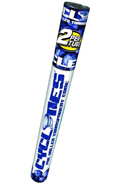 CYCLONES CLEAR PRE-ROLLED CONES - BLUEBERRY 2PK | DISPLAY OF 24 (MSRP $)