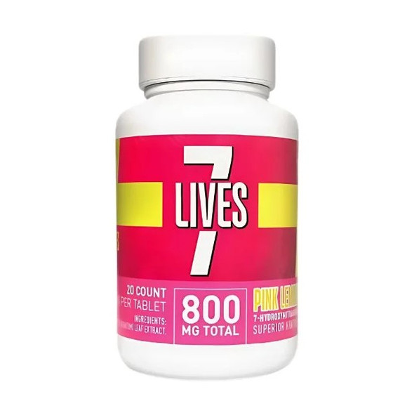 7 LIVES 7-HYDROXY KRATOM ALKALOIDS 40MG PER TABLET 20CT | SINGLE JAR (MSRP $)