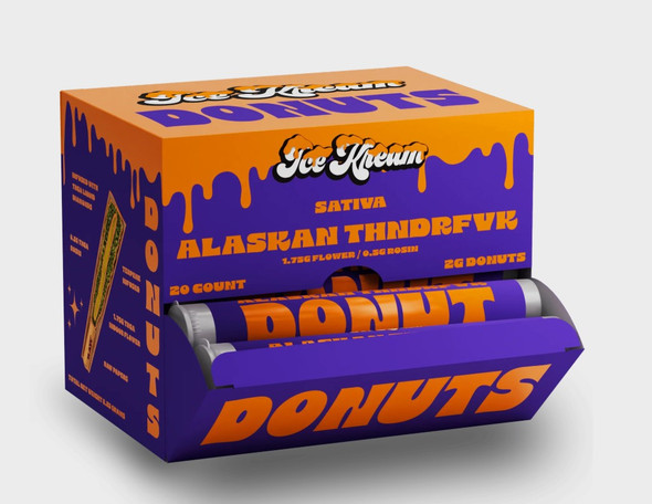 ICE KREAM DONUTS THCA HASH HOLE 2.25GM PRE ROLLS JOINT | DISPLAY OF 20 (MSRP $)