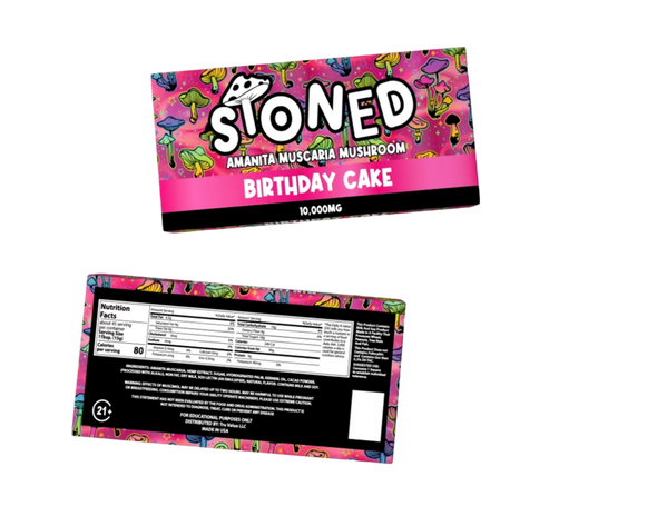 STONED - AMANITA MUSCARIA MUSHROOM 10,000MG CHOCOLATE | SINGLE (MSPR $)