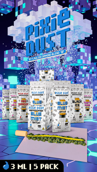 PIXIE DUST THCA with DIAMOND BLEND 3GRAMS SHOT | DISPLAY OF 5 (MSRP $29.99)