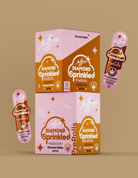 MUFFINS DIAMOND SPRINKLED PREROLL 1.25GRAMS | DISPLAY OF 50 (MSRP $each)