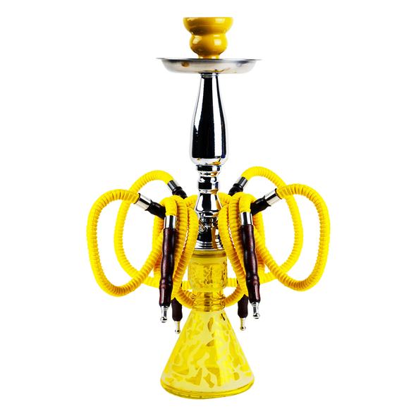 BADSHAH™ TIGER 18" 4 HOSE PREMIUM HOOKAH SET - PICK YOUR COLOR (MSRP $33.99)