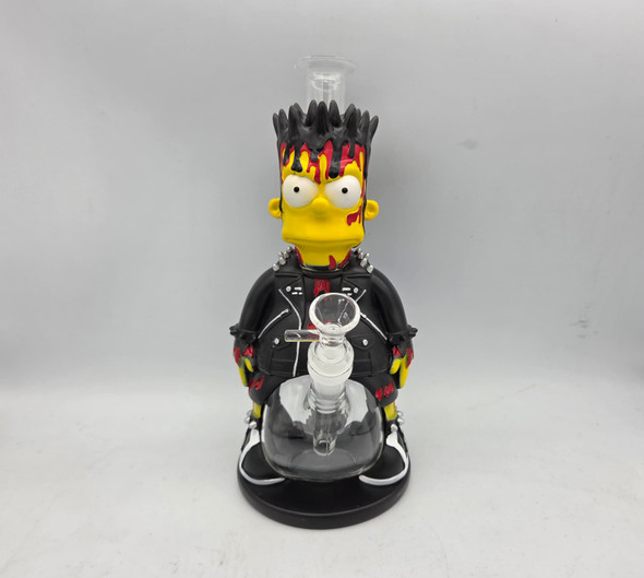 12" CHARACTER GLASS WATER PIPE (32993) | SINGLE (MSRP $)