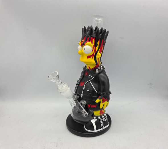 12" CHARACTER GLASS WATER PIPE (32993) | SINGLE (MSRP $)
