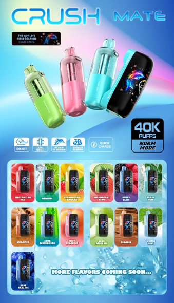 CRUSH MATE 40000 DISPOSABLE DEVICE POD | DISPLAY OF 5 (MSRP $)