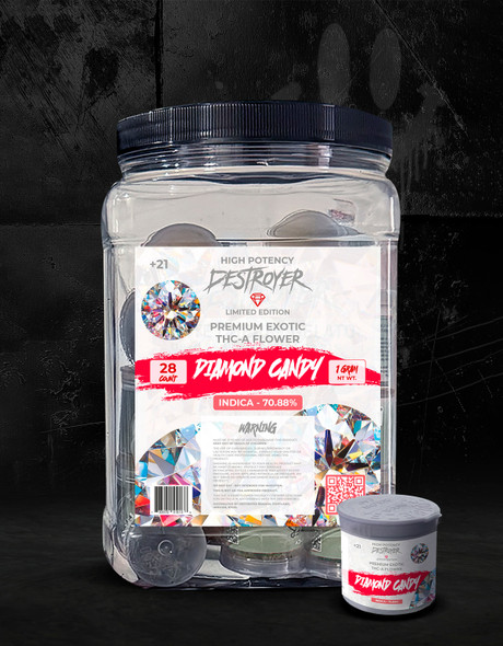 DESTROYER HIGH POTENCY PREMIUM EXOTIC THC-A FLOWER 1 GRAM | DISPLAY OF 28 (MSRP $)