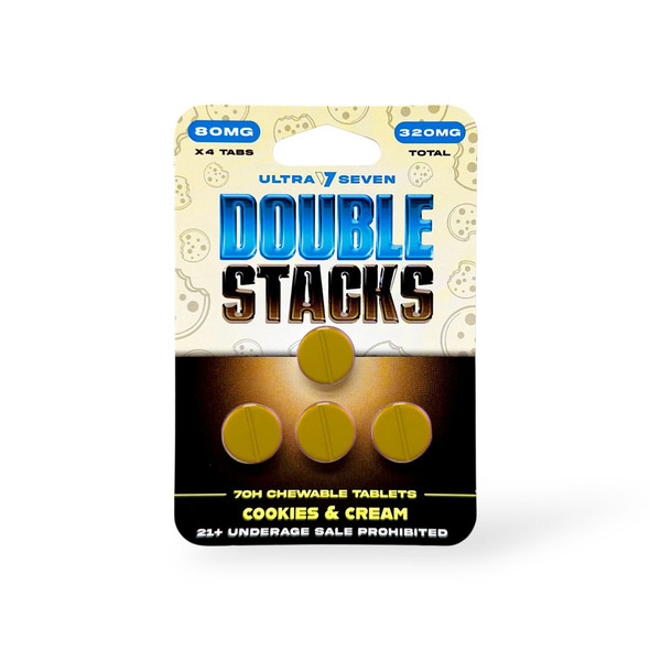 ULTRA 7 SEVEN DOUBLE STACKS 7-HYDROXY CHEWABLE 80MG PER TABLET 4CT | SINGLE (MSRP $)