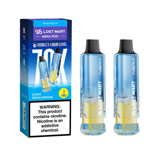 LOST MARY - NERA FULLVIEW 70K PUFFS DISPOSABLE POD - TX COMPLIANT | DISPLAY OF 5 (MSRP $)