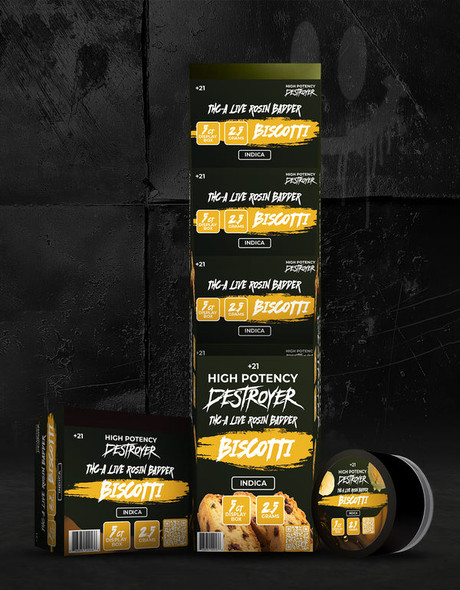 DESTROYER HIGH POTENCY THC-A LIVE ROSIN BADDER 2.5GRAM DABS | SINGLE (MSRP $)