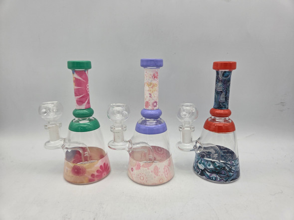 6.5" FANCY GLASS WATERPIPE - (35549) | ASSORTED COLORS (MSRP $22.00)