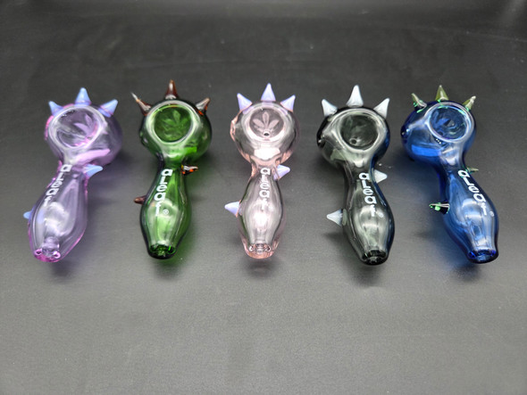ALEAF - 4.5" GLASS HAND PIPE - ALHP6010 (35659) | ASSORTED COLORS (MSRP $25.00)