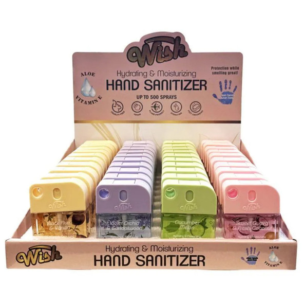 WISH HAND SANITIZER SPRAY 1.2oz | DISPLAY OF 40 (MSRP $)