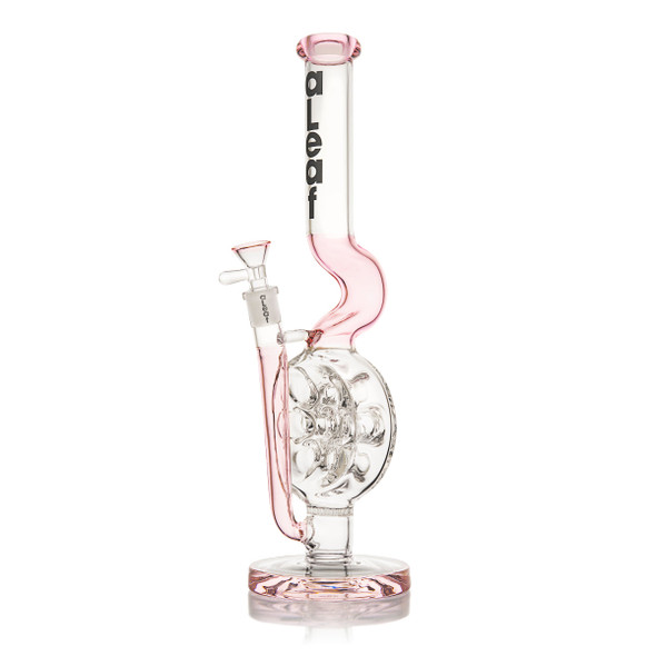 ALEAF GLASS - 14" SWISS PERC WATERPIPE - AL2090 (35594) | ASSORTED COLORS (MSRP $120.00)