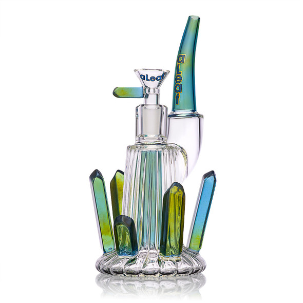 ALEAF GLASS - 8" PRICKLY PUFF WATERPIPE - AL6148 (35520) | ASSORTED COLORS (MSRP $60.00)