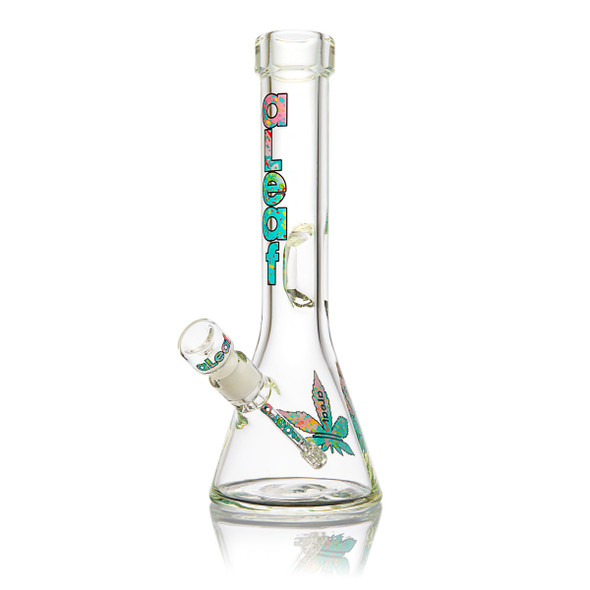 ALEAF GLASS - 14" SPEC HEAD 9MM BEAKER WATERPIPE - AL6017 (35622) | ASSORTED COLORS (MSRP $120.00)