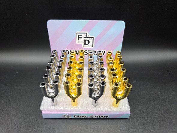 FD DUAL STRAW PIPE - FDX5122 (35711) ASSORTED COLORS | SINGLE (MSRP $4.00)