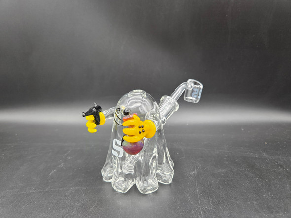 SILO GLASS 4" GHOST WATERPIPE - SILO-117 (35744) | ASSORTED COLORS (MSRP $29.00)