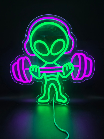 ALIEN NEON DISPLAY FOR FRONT DOOR DISPLAY - POSTER107-M | SINGLE (MSRP $)