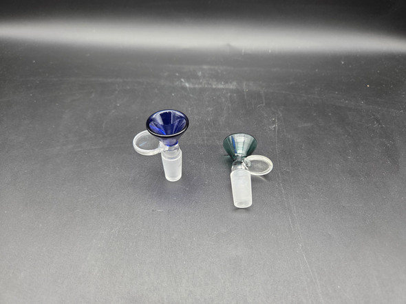14mm MALE BOWL FUNNEL BOWL with CIRLE HANDLE - B301 (35674) | SINGLE (MSRP $4.00)