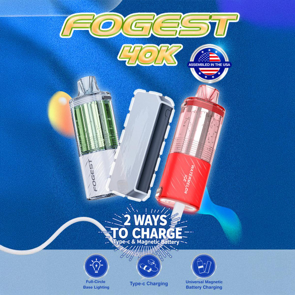 FOGER XP POD 40000 PUFFS - TEXAS COMPLIANT | DISPLAY OF 5 (MSRP $)