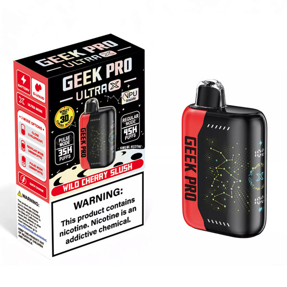 GEEK PRO ULTRA X 45K PUFFS DISPOSABLE - TX COMPLIANT | DISPLAY OF 5 (MSRP $)